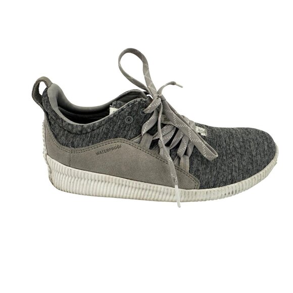 Sorel Gray Out N About Waterproof Sneakers Shoes Womens Size 8 Suede Mesh Winter - Picture 1 of 10